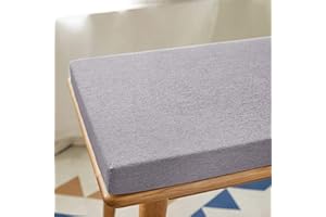 BANGDON Outdoor Garden Bench Cushion 100/120/150cm,non-slip Bench Cushions 2 3 Seater,Indoor Outdoor Bench Seat Cushion for Dining Home Swing (Grey,180X40X5CM)