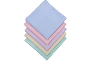 emlstyle Ladies Handkerchiefs, Women soft Cotton Hankies