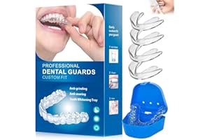 ETRSAIRL Knirscherschiene Für Nacht, Zahnschiene Mundschutz, Aufbissschiene für Nacht 4 Stück, Benutzt für Reduziert Beseitigt Zahnschiene Knirschen, Schnarchstopper Beisschiene Zähne