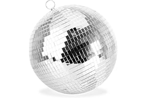 ‎COM-FOUR com-four® Discokugel extra groß - Spiegelkugel zum Aufhängen - Disco Ball für Party - Partykugel für Silvester, Geburtstag, Mottoparty (Ø 30cm)