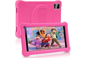SUMTAB Tablette Enfants 7 Pouces Android Tablette avec GMS Certified,3+5GB RAM 64GB ROM(TF Card 128GB),Applications Pré-Installé, WiFi Contrôle Parental Tablette Éducative avec Kid-Proof Étui