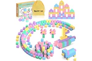 HaoVrisn Costruzioni Magnetiche per Bambini, Blocchi Magnetici 100 Pcs, 3-8 Anni