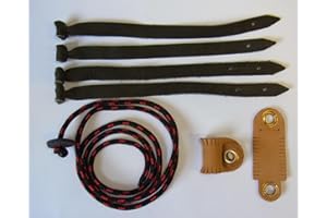 GB FALCONRY Falconry aylmeri anklets, Jesses & Leash Set Extra Large