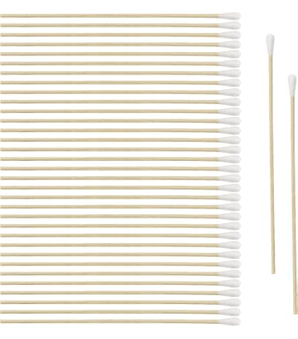 210 Tamponi Di Cotone In Legno A Doppia Punta: Bastoncini In Betulla Per Tatuaggi, Trucco, Pulizia Di Precisione (Lunghezza 7cm) - 2