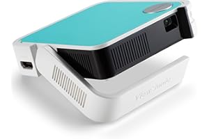 Viewsonic M1 Mini Plus Portabler LED Beamer (WVGA, 120 Lumen, HDMI, Micro USB, USB, WLAN-Konnektivität, Bluetooth, 2 Watt Lautsprecher) multicolor