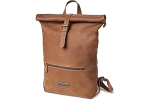 DRAKENSBERG Skórzany plecak "Ryan" dla kobiet, mężczyzn – plecak kurierski i rowerowy z kieszenią na laptopa, do 25 l