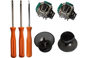 ENDARK Xbox One Controller Reparatur Kit Ersatzteile Joystick 3D Rocker Analog Sensor Modul, Thumbstick Ersatz & T8 T10 Torx Schraubendreher Reparatursätze