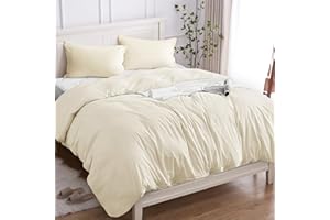 Cotopuro 3-częściowy komplet pościeli 260 x 240 cm, 100% bawełna, poszwa na kołdrę 240 x 260 cm (2 poszewki na poduszkę 50 x 80 cm), z bawełny premium 150 GSM, miękka, oddychająca, hipoalergiczna