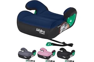 FableKids Sitzerhöhung Auto Kinder | 3-Punkt-Sicherheitsgurt | Kindersitzerhöhung bis 12 Jahre | Autositz für Kinder 125-150 cm | Kindersitzerhöhung ECE R129/03 | Blau