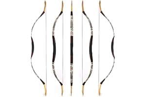 ‎WOLFMAN wolfman Traditionelles Bogen Recurvebogen Langbogen Sportbogen Bogenschießen Jagdbogen handgefertigter Holzbogen asiatischer mongolischer Bogen für Erwachsene Teenager Linke rechte Hand