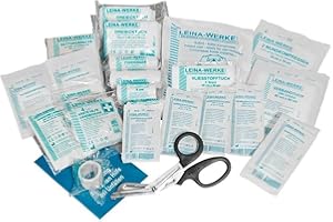 LEINA-WERKE REF 24000 Erste-Hilfe-Nachfllpack DIN 13157 in Folientasche, Durchsichtig