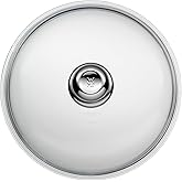 WMF 28 cm Cam Tava Kapağı, Metal Kulplu, Isıya Dayanıklı Cam, 28 cm Tavalar İ&ccedil;in, Bulaşık Makinesinde Yıkanabilir
