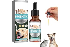 CUTIOLLY Antibiotiques pour Chats,Soulagement De Constipation pour Chats,Soulagement en Douceur De Constipation chez Les,Probiotiques Chien Chat 60ML,Dog Probiotics,Probiotiques Chien Démangeaisons