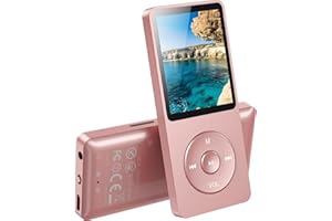 32Go Lecteur MP3 Bluetooth 5.3 avec Haut-Parleur AGPTEK Lecteur Musical sans Perte HiFi 70H Ultra-Longue Autonomie Baladeur Portable avec Radio FM Enregistrement MP3 Sport pour Enfant（sans écouteur）