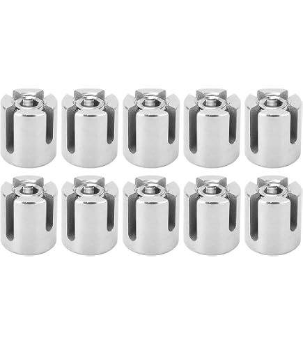 PATIKIL 8mm Morsetto per Cavo, 20pz Filo Metallico Corda Morsetti Corda Cavo Ferma Fissaggio Presa con Strain Viti per Fai da Te Leggero Raccordo Riparazione, Nero