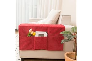 KARAOT Organizador mandos sofa,Organizador de Sofá,Bolsa de almacenamiento cabecera con Remote Control Holder para el Teléfono,Magzine,Gafas,Libro,Bolígrafos,Cables,Almacenamiento para colgar en el sofá.