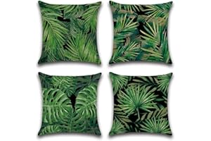 JOTOM Federa impermeabile decorativa, impermeabile, per divano, camera da letto, balcone, terrazza, patio, giardino, esterno (piante tropicali)