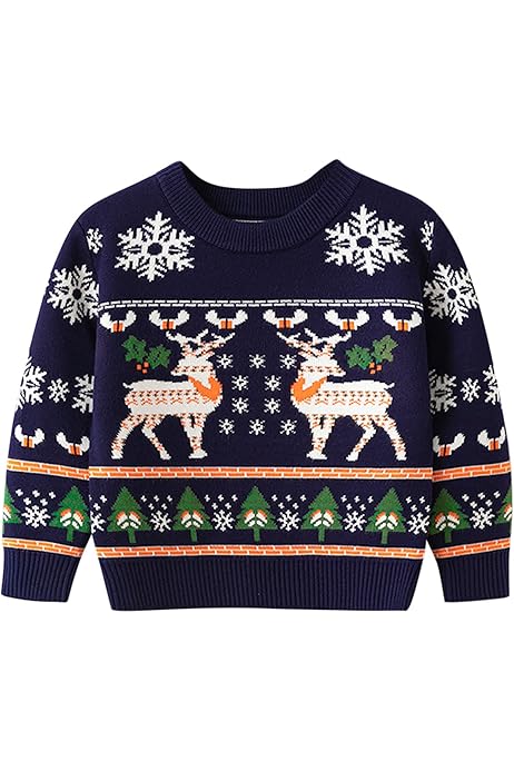 Xiaojiu Pull Noel Enfant À Manches Longues Coton Tops, Pull Enfant 14 Ans Garcon 14 Ans Cardigan Blanc Bebe Garcon Sweat Plaid Sweat Bebe Fille 24 Mois Cadeau Noel Pa Tout-Petit 2-3