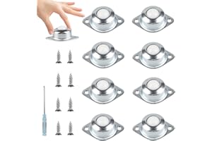 8 Stück Kugellager Kugelrollen, LALAGO Nylon Transportrollen, Möbelrollen Möbelroller Klein, Rollen für Möbel，Bearing Klein Kugelrolle Lenkrollen für Industrial Transfer