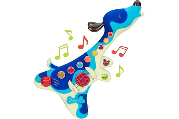 B. toys - Woofer - Guitare pour Enfants - Instrument de Musique - 3 Modes musicaux - Gros Boutons colorés - 2 Ans et +