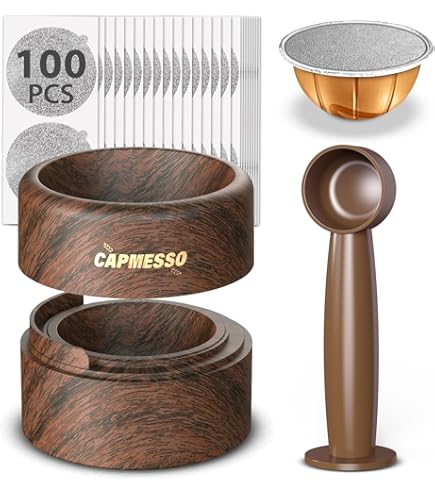 Herbruikbare Pads voor Nespresso Vertuo Machine, Roestvrijstalen 230 ml Hervulbare Koffiecapsuleset met 1 Siliconen Deksel, 1 Lepel, 1 Borstel Koffieaccessoires voor Nespresso