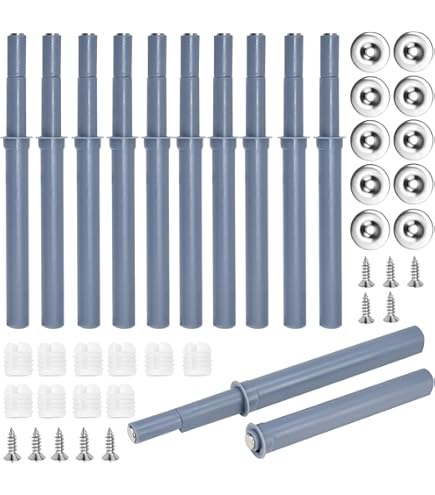 Apriporta A Pressione Per Mobili - Set 8 Pezzi Con Chiusura Magnetica, Per Ante E Cassetti Senza Maniglie - Foto 5