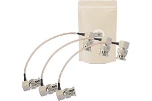 ADAPTOUT 3 x kabel 3G SDI 20 cm kąt 90 stopni RG179 obsługuje HD-SDI 3G SDI 4K 8K 75 omów