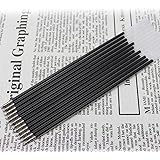 Lot de 12 recharges de stylo à bille 0,7 mm pour l'école et le bureau, noir, bleu, et rouge