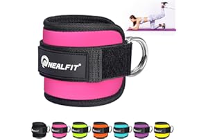 NEALFIT Ankle Strap for Cable Machine, Gym Ankle Cuff for Kickbacks, Leg Extensions, Glute Workouts, Booty Hip Abductors Exercise for Women and Men
