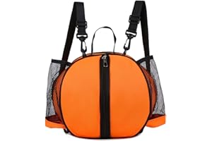 Ezweiji Bolsa de baloncesto, baloncesto, fútbol, voleibol, bolso bandolera, bolsa de entrenamiento, bolsa de almacenamiento con correa para el hombro, para adultos y niños