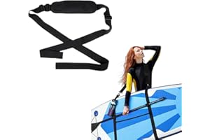 Alleshelfer SUP Tragegurt, Surfbrett Schultergurt, Stand Up Paddle Board Trage, Kajak Schultergurt, Paddleboard Tragegurt, Verstellbarer Spanngurt für Kajak Surfboard Kanu Longboards