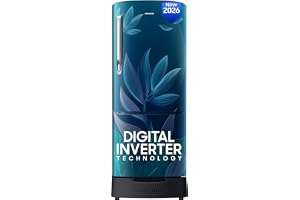 Samsung 183 L, 4 Star, Digital Inverter, Direct-Cool Single Door Refrigerator (RR20H28249U/NL, Paradise Bloom Blue, Base Stand Drawer, Single Touch Defrost, 2026 Model)