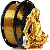 GEEETECH PLA Filament 1.8mm Silk Gold, 3D Printer PLA Filament 1kg Spool