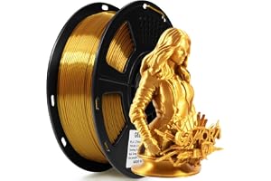 GEEETECH PLA-filament, 1,75 mm, för 3D-skrivare, 1 kg spole, silkesguld