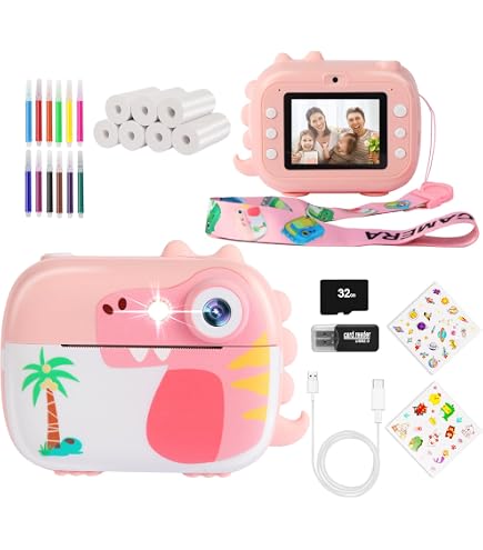 TOYOGO Fotocamera digitale per ragazze e ragazzi, doppia lente HD 1080P
