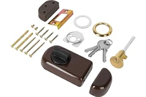 ADGO Türschloss Ergo 50mm Schloss mit Schlüssel - Zylinderschloss - Zusatzsicherung - Türschloss Haustür - Schließzylinder - Kastenschloss - Türzusatzschloss - Türriegel