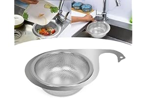 WENRECU Multi-Functional Drain Basket, 2024 Neuestes Abflusssieb Küchenspüle Küchenabflusskorb Eckspülbecken-Sieb Küchenspüle Abfluss Korb Swan Drain Rack (1PCS)