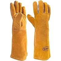 HUAFA Grillhandschuhe (1 Paar), Extrem Hitzebeständig, lang, in Universalgröße, Ofenhandschuhe, Kaminhandschuhe für…