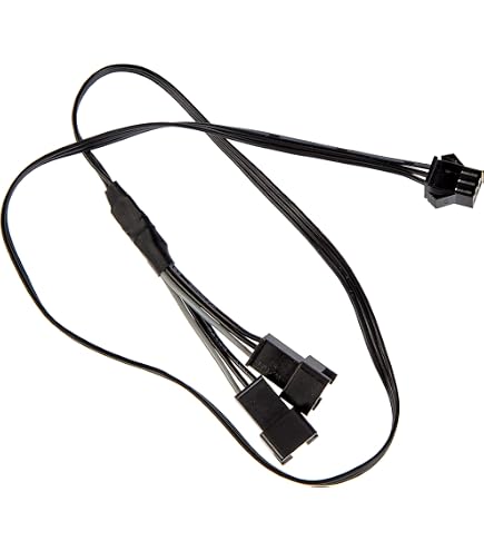 Câble Adaptateur RGB 5V 3 Broches YACSEJAO - Compatible MSI Mystic Light, Gigabyte RGB Fusion - Longueur 50 Cm Câble Pour Bande LED Airgoo