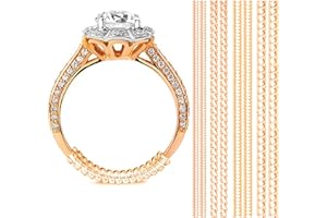 OntaRyon Ring Size Adjuster for Loose Rings, Invisible Ring Resizer, Reducer Guard to Make Silver or Gold Rings Smaller - Silicone Ring Clips, Spacers, Tightener