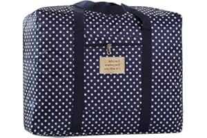 Qchomee Oxford Aufbewahrungstasche, 60*50*30cm, 90L, Blau, Reißverschluss, Faltbar, Bettwäsche, Decken, Kleidung