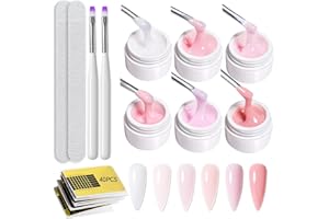 GZSYY Builder Gel for Gel Nails 6 Farben Nails UV Set Aufbaugel für Gelnägel