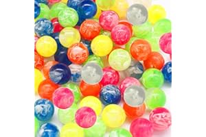 BLMHTWO 100 Stück Flummi, Flummies für Kinder Gemischte Farben 22mm Kleine Bälle für Geburtstag, Belohnung, DIY-Dekoration