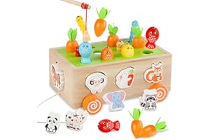 RZMZBY Giocattoli sensoriali Montessori in legno per ragazzi e ragazze di età compresa tra 1 e 3 anni