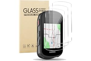 KUSINHOKA [3 Piezas Protector de Pantalla Compatible con Garmin Edge 540/840, 9H Dureza [Anti-arañazos] Cristal Templado, Ultrafino HD Película Protectora para Bicicleta Accesorios
