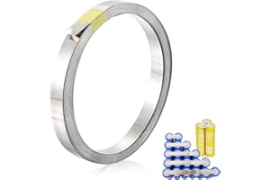 YIFLORINE TANG Nickel Strip, 10 m Pure Nickel Tape, 0.15 x 8 mm, Nickel Tape, Nickel Plate Band for 18650 Sweatband for Battery Packs, Nickel Bands for Spot Welding Machine, Welding Accessories