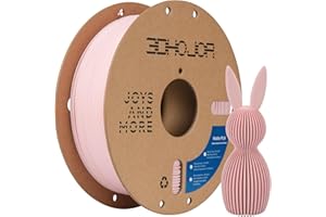 ‎3DHOJOR 3DHoJor Matte PLA Filament Pfirsich Rosa 1KG, Matte Oberfläche 3D Drucker Filament, Mattierte Textur, Maßgenauigkeit +/- 0.02mm, für die meisten FDM 3D Drucker