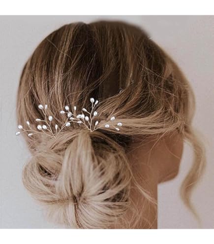 Double Peigne Cheveux Mariage - Fleurs Or Et Perles - Le Délicat