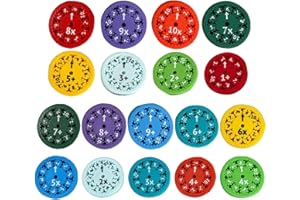 TOCAFEANK Mathe Fidgets Spinners | Mathe Fakten Spinner Fidget Toys | Math Fact Finger Spinner Sensorisches Spielzeug | Lernspielzeug Stressabbau Additions, Subtraktions, Multiplikations und Divisions