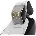 Frido Ultimate Car Neck Rest Pillow, Ultrasoft Car Pillow for Comfortable Car Rides, Superior Neck Support Cushion, Relieves Neck Pain, Hi-Per Foam Head Rest Pillow with Washable Velvet Cover, Grey